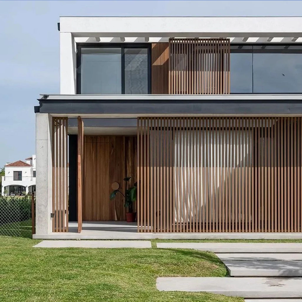 Viga Teak en obra